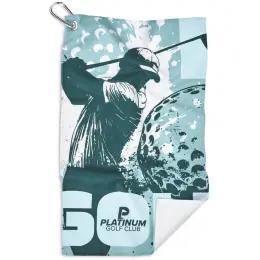 Hoppla Clubhouse Golf Towel - Single Sided Branding Display Image